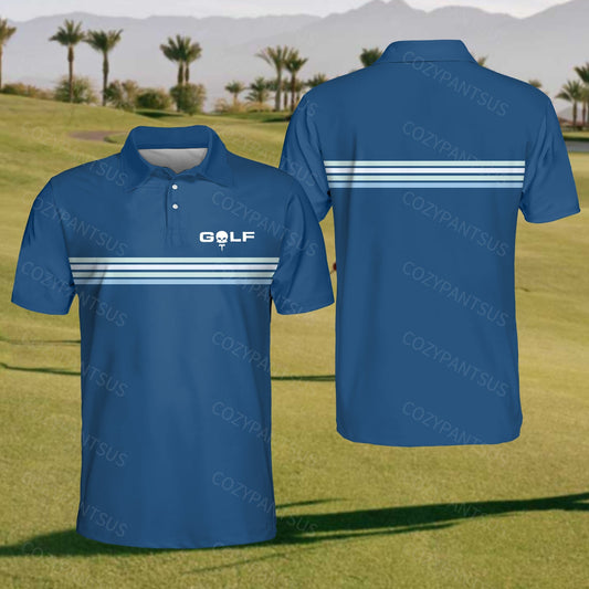 Men's Blue GOLF Polo Shirt