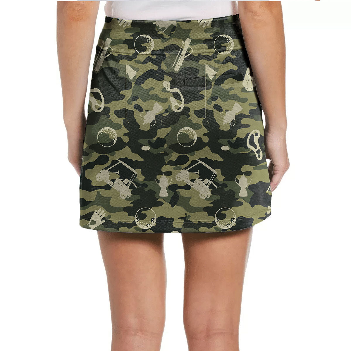 Green Camouflage Golf Set Women's Golf Skirts（Leggings not included）