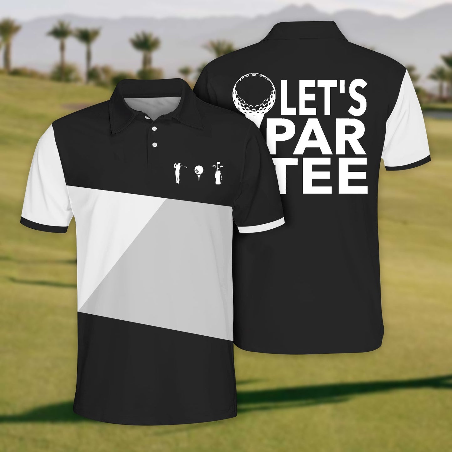 Men'S Let Par Tee Polo Shirt