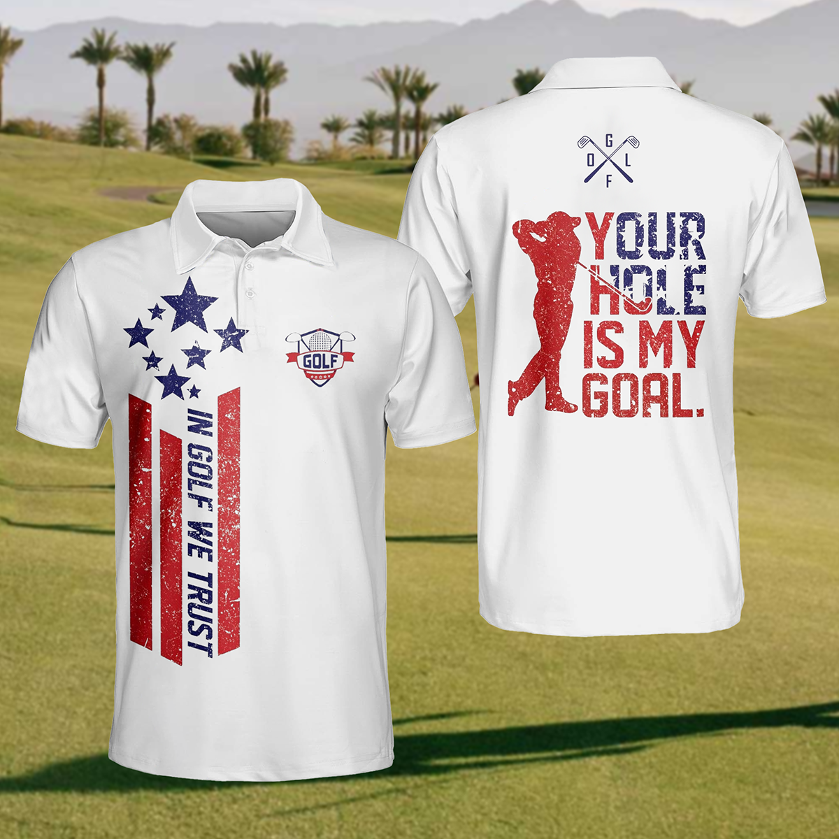 Men's Your Hole Is My Goal Golf Polo Shirt