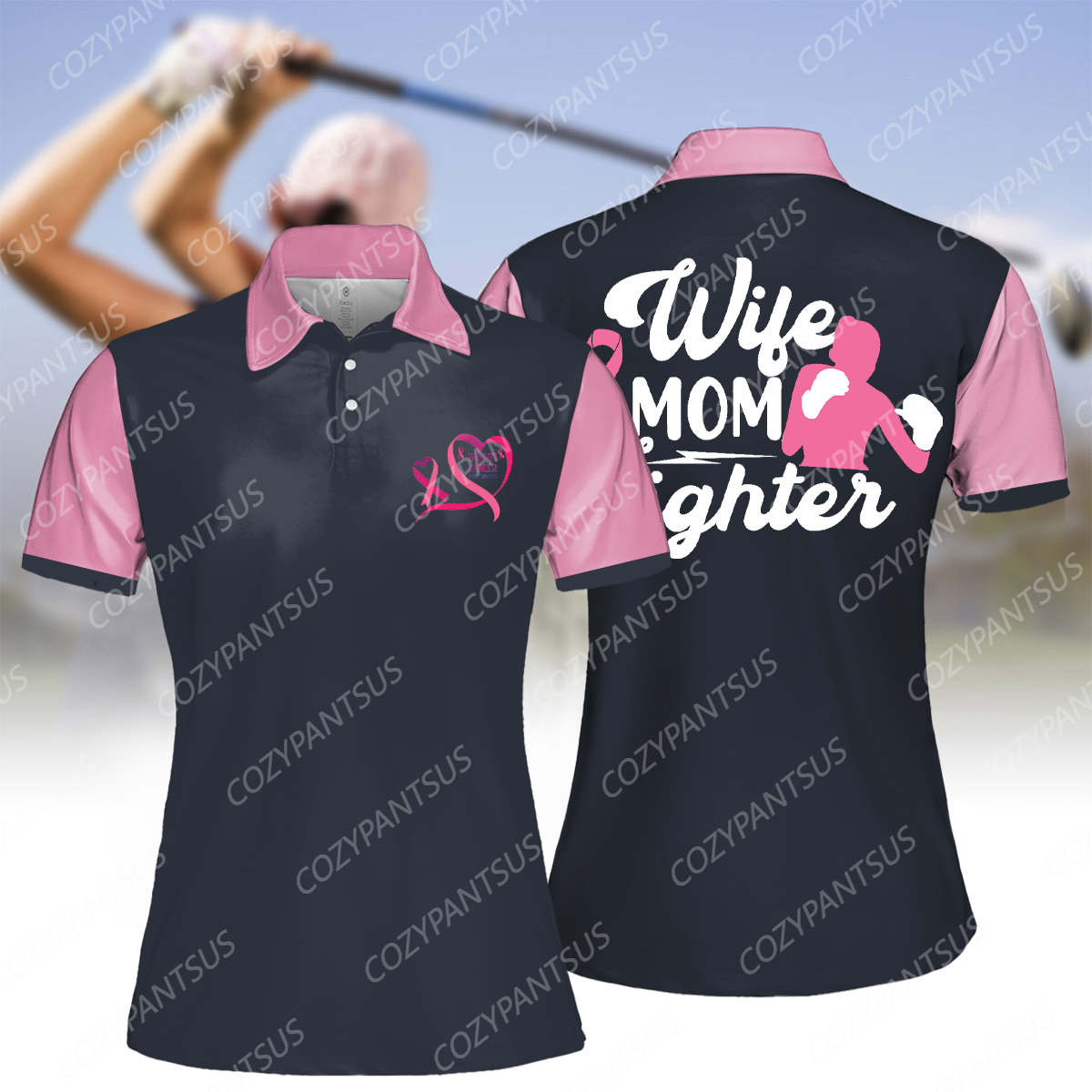 Women's Mom Wife Fighter Polo Shirt