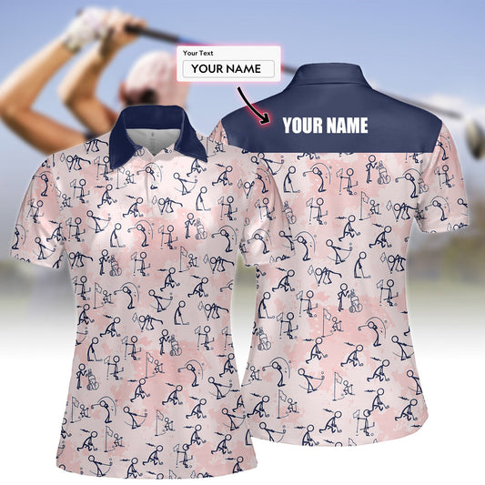 【Custom Your Name】 Women's Golf Polo Shirt