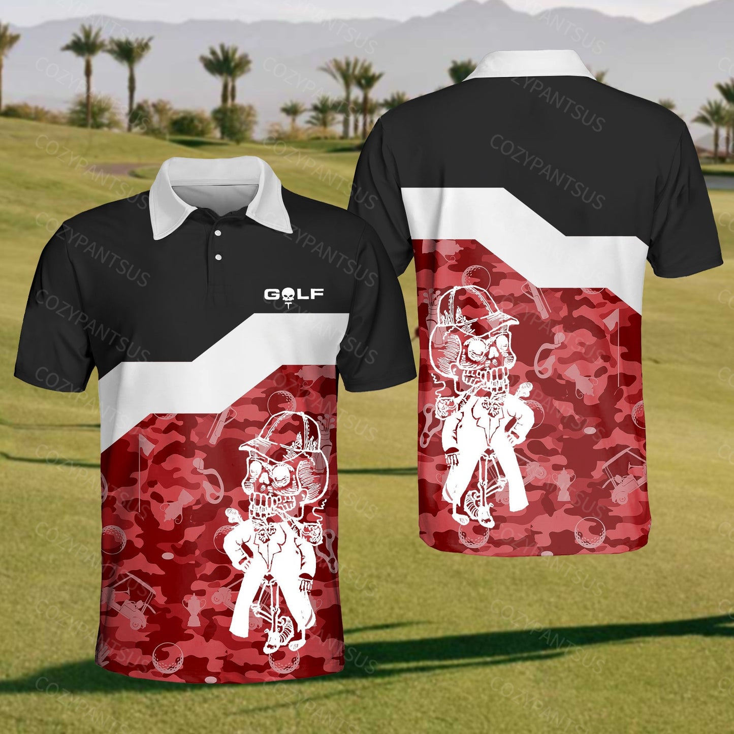 Mensa Golf Camouflage Polo Shirt