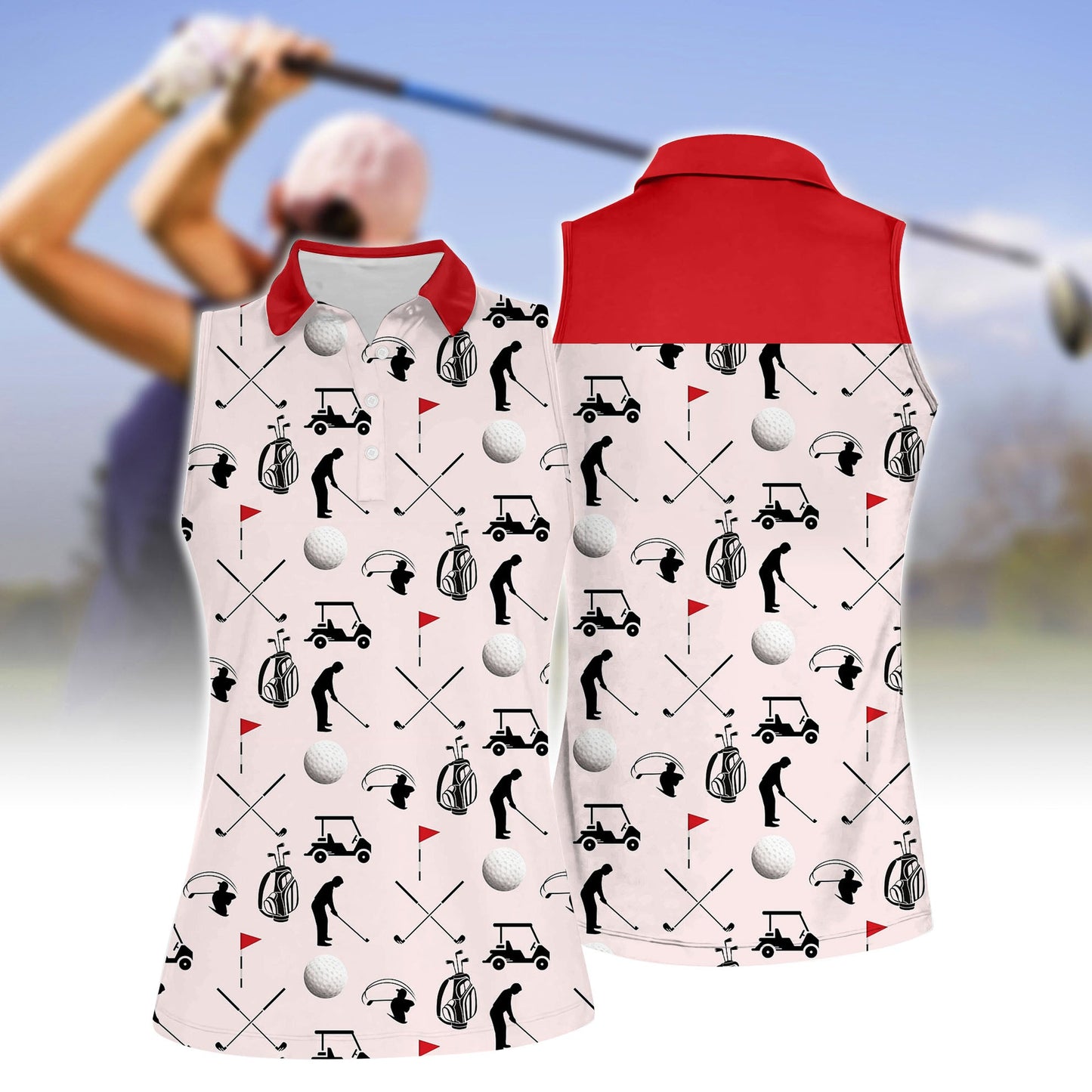 Women's Golf Sleeveless Polo Shirt