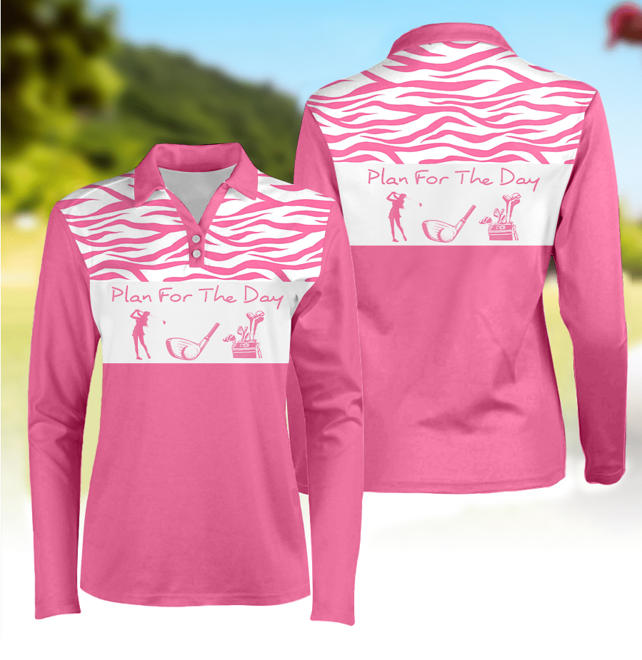 Women's Golf Plan For The Day Long Sleeve Polo Shirt