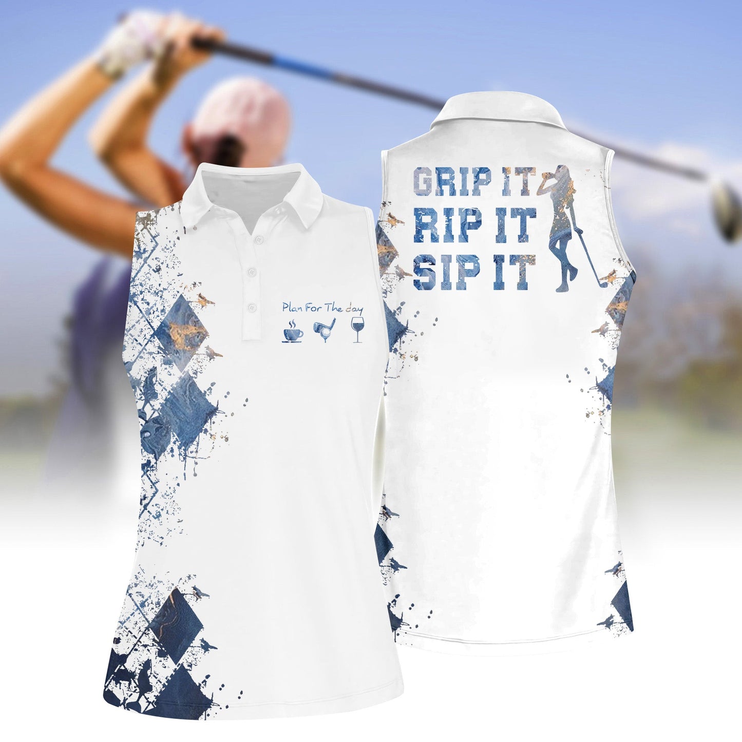 Golf Women Sleeveless Polo Shirt