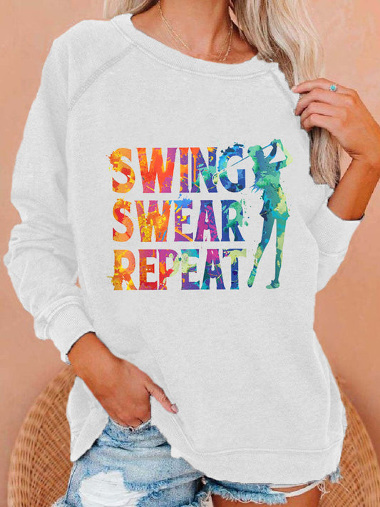 Women's Swing Swear Repeat Golf Sweatshirt